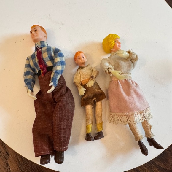 Vintage Rare 80s G Pierce Toys GPT Dollhouse Modern Family Bendable Dolls - Picture 8 of 8